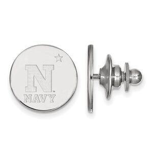 14k White Gold U.S. Naval Academy Lapel or Tie Pin